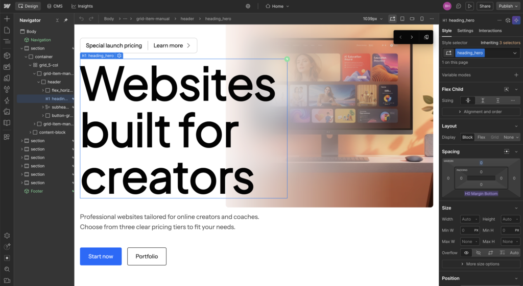 webflow.com product image